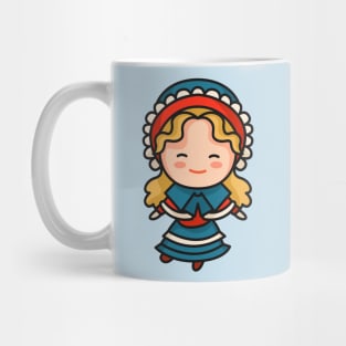 Cute Victorian-Era British Girl Mug